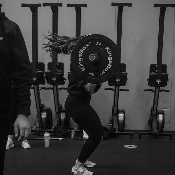 Woman lifting barbell